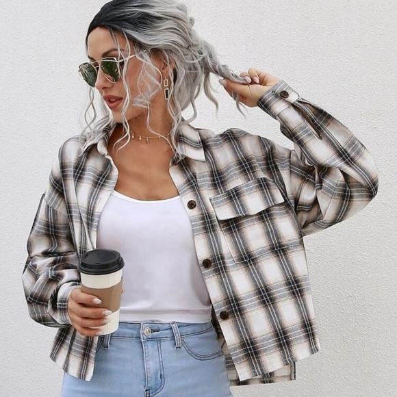 SHEIN Tops - Plad shirt